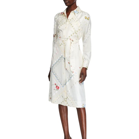 Tory Burch White Floral Dress - Picture 1 of 2